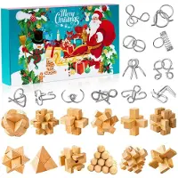 Merkloos Elzusha - Adventskalender Puzzel met 24 Dagen Vol Plezier
