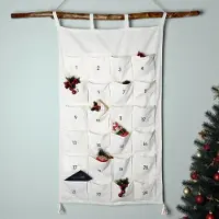Merkloos Omgoods - Herbruikbare Adventskalender van Stof met 24 Zakjes voor Kerst