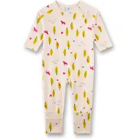 Sanetta Rompertje/body 'Waldtiere' beige / geel / pink