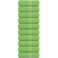 vidaXL Washandjes FROGN 10 st 30x30 cm 360 g/m² appelgroen