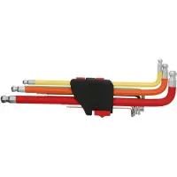 Ks Tools 151.3222, 9 stuks, staal, chroom, conform DIN ISO 2936, 426 g