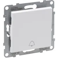 Legrand Drukknop met belpictogram, wit