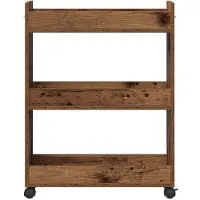 vidaXL Kast met wiel Oudhout 60 x 22 x 79 cm