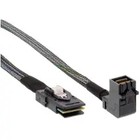 InLine Câble Mini SAS HD SFF-8643 coudé sur SFF-8087 avec bande latérale de 1 m