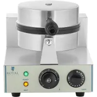 Royal Catering Wafelijzer - 1 x 1300 watt - Rond