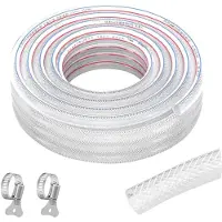 Merkloos Solidchoice - Drinkwaterslang PVC met Slangklemmen voor Diverse Toepassingen (10 m)