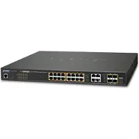 Planet GS-4210-16P4C netwerk-switch Managed L2/L4 Gigabit Ethernet (10/100/1000) Power over Ethernet (PoE) 1U Blauw