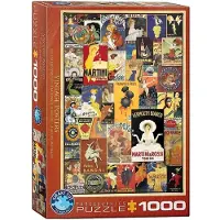 Eurographics Vintage posters, collage, puzzel van 1000 stukjes
