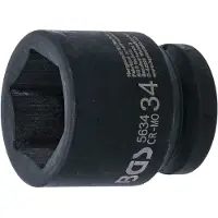 Bgs Kracht dopsleuteldop zeskant 3/4 34 mm