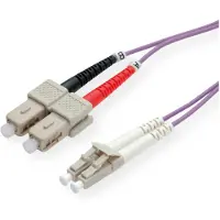 Roline LC/SC OM4, 3 meter, LC-connector, SC-connector, mannelijk/mannelijk, 3 meter, 2,8 x 6 mm, PVC