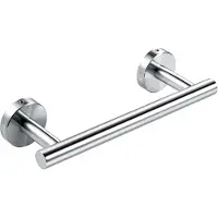 Famanu - Handdoekhouder 23 cm - ruimtebesparend en praktisch - wandmontage - geborsteld staal