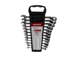 Gedore R07205012 Ring-/steekratelsleutelset - 8-19mm - 12-delig