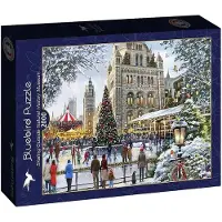 Bluebird Puzzle legpuzzel Skating Outside Natural History Museum - 2000 stukjes.