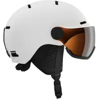 Salomon Orka Visor Ski- en snowboardhelm junior Wit 49-53