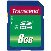 Transcend SDHC-geheugenkaart, 8 GB - Klasse 4