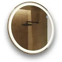 Artforma Spiegel met verlichting, 60 cm - Ronde badkamerspiegel met LED-verlichting - Neutraal wit, 4500K - LED-badkamerspiegel OKR076