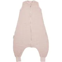 Meyco Baby Uni baby zomer slaapoverall jumper - pre-washed hydrofiel - soft pink - 104cm - 0.5 TOG