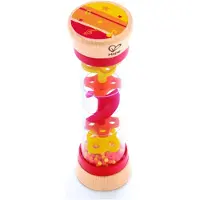 Hape Regenmaker met kralen - Rood