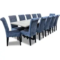 AEA Esstisch Esszimmer Set Essgruppe Klassischer Tisch 7tlg Set Stuhl 6x Stühle