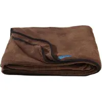 Cocoon - Fleece Blanket - Deken 200 x 160 cm, zwart/olijfgroen