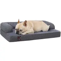 Merkloos Solidchoice - Orthopedisch Hondenbed met Verwijderbare Hoes, 88x55x15cm