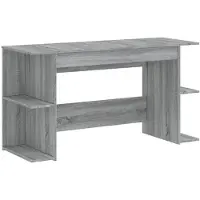 Merkloos Solidchoice - Grijs Bureau van Hout met Glad Oppervlak