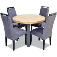 AEA Esstisch 4 x Stühle Esszimmer Set Essgruppe Moderne Stuhle Tisch Tische 5tlg.