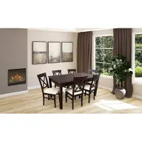 AEA Komplett Set Esstisch 6x Stühle Esszimmer Ess Gruppe Stein Garnitur Tische 7tlg