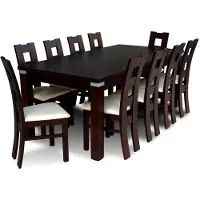 AEA Esstisch Tisch + 10x Stühle Gruppe Esszimmer Wohnzimmer Garnitur 11tlg Set Möbel