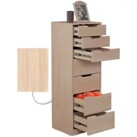 Skye Decor , Flow - Eikenhout, Kommode, Eikenhout, 100% melaminecoating, 44 x 40 x 130 cm