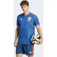 Adidas Functioneel shirt 'Kroatien 26 Authentic' blauw / navy / watermeloen rood / wit