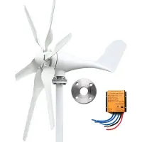 OEM Windturbinegenerator, 400W vermogen, automatische richtingsaanpassing, 400W, 6 bladen, MPPT-regelaar, 12V
