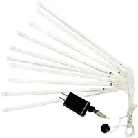 Mormark Sneeuwvlokken LED-lampen, LED-lampen met een sneeuwvlokkeneffect, decoratieve lampen, kerstdecoraties, kerstverlichting - wit - LIGHTFALL