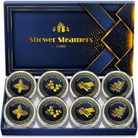 Sonstiges Qivatex Douchebommen Cadeauset voor Heren, 8 stuks. Aromatherapie, spa-ervaring, stressvermindering, ontspanning. Ideaal als adventskalender