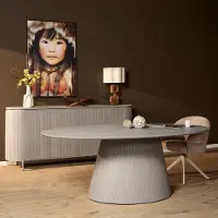 Starfurn Eettafel Solana 210cm Ovaal Taupe