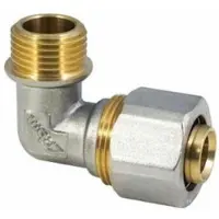 TDM Compressiefitting, bocht, mannelijk, voor meerlaagsbuis , 1" x Ø32 (3,0) mm