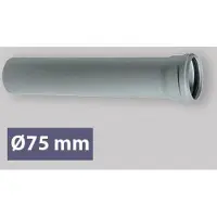 BAMPI Aansluitstuk, 1 stuk, diameter 75 mm, lengte 3000 mm