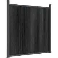 vidaXL Schuttingpaneel, grijs, 1218x186 cm, WPC