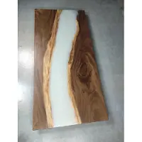 AEA Wasserfall epoxy tisch giessharz esstisch epoxid harz echtes holz massive möbel
