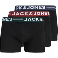 Jack & Jones Boxershorts 'SENSE' donkerblauw / donkerbruin / donkergroen / zwart