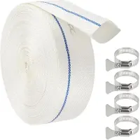 Merkloos Solidchoice - Platte Weefselslang 20 m voor Irrigatie en Waterpompen