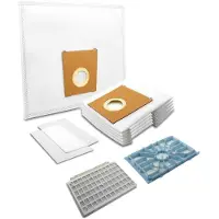 Merkloos Omgoods - 20 Stofzuigerzakken + Filter Compatibel met Bosch BGB75X494 Series 8