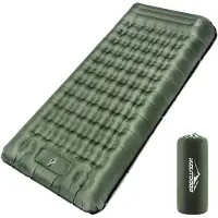 Merkloos Solidchoice - Inflatable Campingmat met Ingebouwde Voetpomp 200 x 80 cm