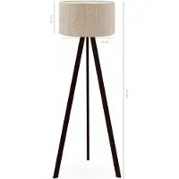 Opviq - Vloerlamp - Beige - PVC-kap - 20 x 120 x 6 cm