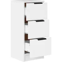 vidaXL Dressoir 30x30x70 cm bewerkt hout wit