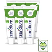 Zendium 6 x - Extra Fresh - Tandpasta - Natuurlijke Enzymen - 75 ml - Grootverpakking - Vaatwasstrips - Tandpasta - Enzymen - Natuurlijke Tandpasta - Mondverzorging - Frisse Adem