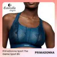 PrimaDonna Sport The Game Sport Bh zonder Beugels 6000513 Deep Blue - maat EU 70D / FR 85D
