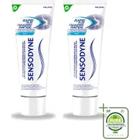 Sensodyne 2 x – Tandpasta – Rapid Relief – 75 ml - Grootverpakking - Vaatwasstrips - Gevoelige Tanden - Tandpasta - Pijnverlichting - Tandgevoeligheid - Tandborstel