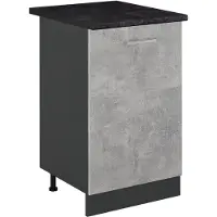 Vicco Keukenonderkast R-Line Beton/Antraciet 50 cm antraciet werkblad, Model 70196
