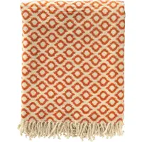 Hoii ISABELLA | Plaid 150x200 cm | Potters Clay | Oranje | Multicolor |